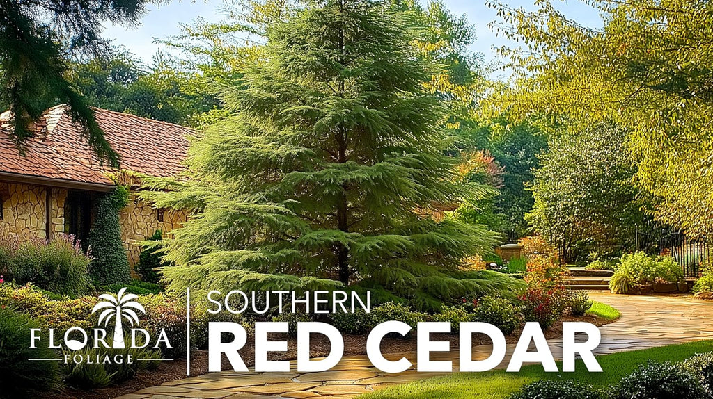 Southern Red Cedar | 2 Live Gallon Size Pots | Juniperus Virginiana Silicicola | Evergreen Privacy Trees | Native Landscape Plants