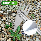 Dual Headed Hoe Garden Tool, Adjustable Long Handle Weed Puller, Stainless Steel Hoe Cultivator and Weed Rake Gardening Tool, for Gardening Planting, Weeding, Digging, Loosening Soil