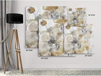 Wexford Home Taupe Spring Poppy II Gallery Wrapped Canvas Wall Art, 16x16,