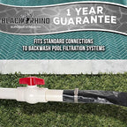 U.S. Pool Supply Pool Backwash Hose 1 1/2 Inch Diameter x 25 Feet - Discharge Hose for Pump, Sand Filter & Sump Pump Hoses - Burst Resistant Lay Flat Drainage Hoses for Inground & Above Ground Pools