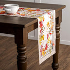 Maison d' Hermine Table Runner 100% Cotton Single Layer Table Runners 60 inches Long for Thanksgiving Christmas Decorations Home Kitchen Dining Party Wedding (Amarante, 14.5" x 60")