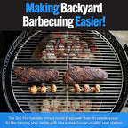 SnS Grills Slow ‘N Sear Charcoal Fire Baskets with Water Pan - Large Capacity Heavy Duty Stainless Steel Outdoor Grill Basket, Kettle Grill Accessory - Compatible with Weber and other Kettles