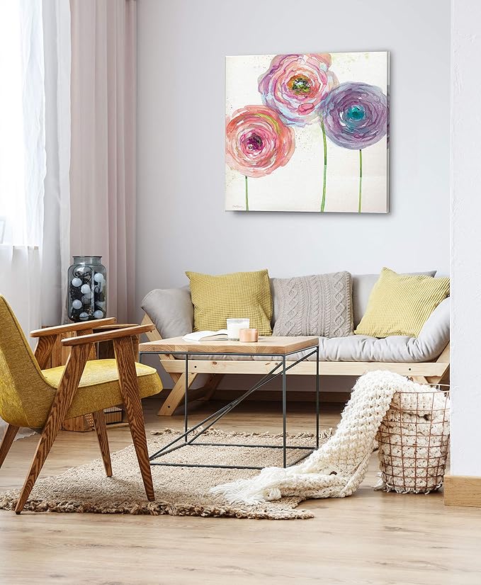 Wexford Home Summer Fields III Gallery Wrapped Canvas Wall Art, 32x32,