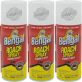 Bengal Roach Spray, Odorless Stain-Free Dry Spray, 3-Count, 9 Oz. Aerosol Cans