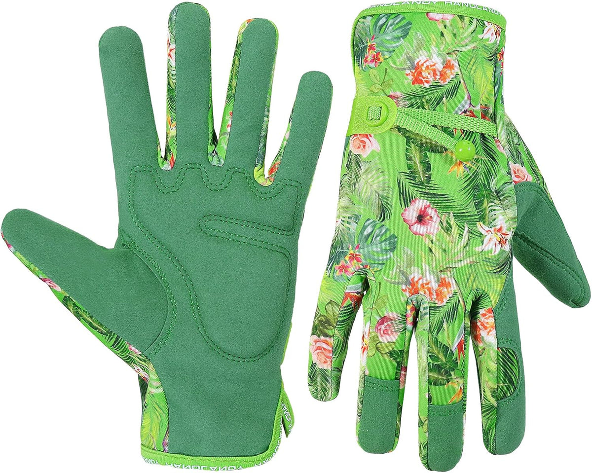 HANDLANDY Women Safety Work Gloves Utility Touch Screen Working Grip Glove for Yardwork Gardening Breathable Mechanic Gloves