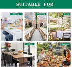 Biscaynebay Textured Fabric Square Tablecloths 54x54 Inches, Navy Water Resistant Table Cloth Small Card Folding Table Covers Linen for Dining, Kitchen, Wedding and Parties etc. Machine Washable