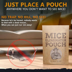 10 Pack All-Natural Mice Repellent Pouches – Harmless Peppermint Essential Oil Mouse Deterrent - Keep Mice Out of Your Home and Your Family Safe - by Tougher Than Tom