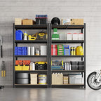 Yaheetech Standing Shelf Units, 5 Tier Storage Shelf, Heavy Duty Shelving, Adjustable Garage Shelves, Utility Rack Shelf Unit, Basement Warehouse Shed, 35.5" Wx 16" D x 71" H - Black