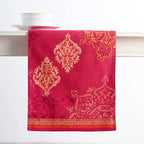Maison d' Hermine Table Runner 100% Cotton Double Layer Table Runners 72 inches Long for Thanksgiving Christmas Decorations Home Kitchen Dining Party Wedding (Versailles, 14.5" x 72")