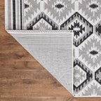 Keen Home Design Outdoor Rug - 8x10 Washable Indoor/Outdoor Rug for Patio, Balcony, Kitchen, Garden, Beach, Deck and Porch. Size: 7'9" x 10'2"