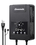 DEWENWILS 120W Low Voltage Transformer with Photocell Sensor & Timer, 120V AC to 12V DC, Weatherproof Landscape Lighting Transformer for Spotlights, Garden Lights, Steplight, Billboard…