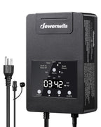 DEWENWILS 120W Low Voltage Transformer with Photocell Sensor & Timer, 120V AC to 12V DC, Weatherproof Landscape Lighting Transformer for Spotlights, Garden Lights, Steplight, Billboard…
