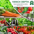 DIIYIV 8x4x1.5FT Galvanized Raised Garden Bed,Vegetable Boxes-Rectangle Metal Flower Box,Large Planter Raised Beds Outdoor Garden for Planting,Fruit,Herb-Black