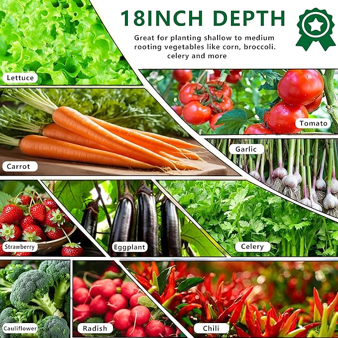 DIIYIV 12x4x1.5FT Galvanized Raised Garden Bed,Vegetable Boxes-Rectangle Metal Flower Box,Large Planter Raised Beds Outdoor Garden for Planting,Fruit,Herb-Black