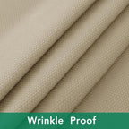 Biscaynebay Textured Fabric Square Tablecloths 70x70 Inches, Natural Water Resistant Spill Proof Card Table Cloth Folding Table Cover for Dining, Kitchen, Wedding and Parties, Machine Washable