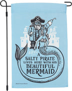 Primitives by Kathy Decorative Double-Sided Garden Flag - Salty Pirate Beautiful Mermaid