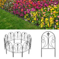 Decorative Garden Fence 10 Pack, Total 24in(H)x10ft(L) Animal Barrier Fence