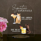 Pet Signature Drink Wedding Signs