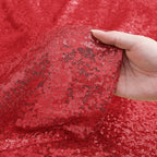 Sugargirl Red Sequin Backdrop Curtain 2 Panels 2FTx8FT Glitter Red Background Drapes Sparkle Photography Backdrop for Party Wedding Birthday Wall Decoration