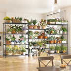 6 Tier Metal Shelving 75" H Adjustable Storage Shelves, 1200LBS Wire Shelving Unit for Storage Rack, Metal Shelves for Pantry Shelves, Garage, Kitchen, 75" Hx 36" Wx 18" D