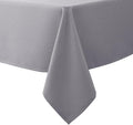 Biscaynebay Textured Fabric Tablecloths 52x70 Inches Rectangular, Silver Grey Water Resistant Tablecloths for Dining, Kitchen, Wedding and Parties etc. Machine Washable