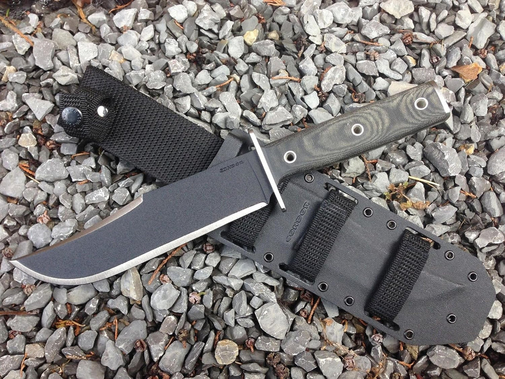 Condor Tool & Knife, Operator Bowie Knife, Black (61709)