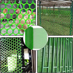 Wire Fence Mesh Green Plastic Mesh Roll 39.3″ Wide Poultry Fencing Multi-Use Garden Fence for Snow Fence Chicken Plants Balcony Protection Barrier(Size:1x20M - Mesh 1.8cm)