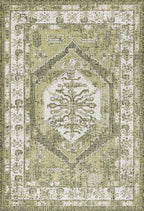 Unique Loom Outdoor Traditional Collection Area Rug - Valeria (4' 1" x 6' 1" Rectangle, Green/ Light Green)