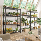 REIBII 5-Shelf Wire Shelving,Storage Shelves Metal Shelves for Storage,72’’H Adjustable Garage Shelving Heavy Duty Storage Rack Pantry Shelf Kitchen Shelving,72’’H X36’’W X14’’D