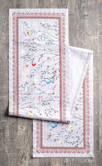 Maison d' Hermine Table Runner 100% Cotton Single Layer Table Runners 60 inches Long for Thanksgiving Christmas Decorations Home Kitchen Dining Party Wedding (Fairy Christmas, 14.5" x 60")