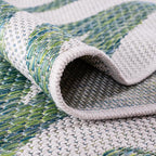Keen Home Design Terrace Outdoor Area Rug - 10x14 Washable Indoor/Outdoor Rug for Patio, Kitchen, Balcony, Beach, Garden, Deck and Porch, Size: 10'x14'