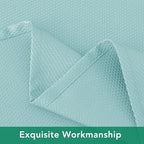 Biscaynebay Tablecloth for Rectangle Tables-90x132 Inch Aqua Blue Outdoor Picnic Table Cover-Rectangular Folding Table Cloths Water Resistant for Kitchen Camping Dining Room Patio Banquet Party