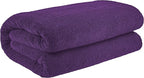 Cotton Paradise 100% Cotton 40x80 Oversized Bath Sheet, Extra Large Turkish Bath Towels for Bathroom, Purple Bathsheet