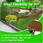Corrugated Garden Edging,6"×20Ft Pre-Rusted Landscape Edging & Lawn Edging Border,Metal Garden Border for Flower Beds,Garden,Lawn,Raised Beds & Tree Surrounds