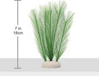 BEGONDIS 3Pcs Aquarium Decorations Fish Tank Artificial Green Water Plants Made of Silk Fabrics Plastic