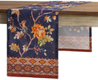 Maison d' Hermine Table Runner 100% Cotton Single Layer Table Runners 60 inches Long for Thanksgiving Christmas Decorations Home Kitchen Dining Party Wedding (Kelim - Infinity, 14.5" x 60")