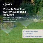 Orbit Port-A-Rain Above-Ground Sprinkler System, Green - 58092