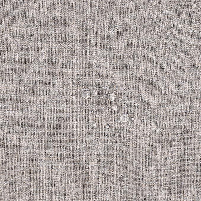 QILLOWAY Outdoor Chair Cushion for Patio Furniture, Waterproof Patio Cushions Set of 4 with Ties, Fade Resistant Replacement Pads for Outdoor Rocking Chairs,Tan,Grey