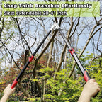 Loppers Branch Cutter Heavy Duty Tree Trimmer, Extendable 28-41" Tree Pruner with Compound Action, Tree Cutter with 2 Inch Clean Cut Capacity Chop Thick Branches Effortlessly