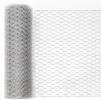Sliver Chicken Wire 12 inch(H) x 100 ft(L), Anti-Rust Hexagonal Galvanized Metal Garden Netting for Floral Arrangements, Powder Coated Chicken Wire Coop for Crafts Plant Protector Pet Rabbits Fencing