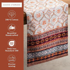 Maison d' Hermine Table Runner 100% Cotton Double Layer Table Runners 108 inches Long for Thanksgiving Christmas Decorations Home Kitchen Dining Party Wedding (Fair Isle, 14.5" x 108")