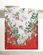 Maison d' Hermine Table Runner 100% Cotton Single Layer Table Runners 108 inches Long for Thanksgiving Christmas Decorations Home Kitchen Dining Party Wedding (Noel, 14.5" x 108")