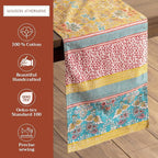 Maison d' Hermine Table Runner 100% Cotton Double Layer Table Runners 72 inches Long Decorative for Home Kitchen Dining Party Baby Shower Wedding Bridal Shower Spring Summer (Marquise, 14.50" x 72")