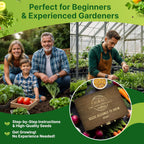 Organo Republic Medicinal & Tea Herb Seeds Variety Pack for Indoor & Outdoors - 75 Variety Pack. Non-GMO Heirloom Garden Seeds: Rosemary, Cilantro, Basil, Oregano, Parsley, Dill, Lavender, Catnip