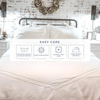 Kotton Culture Oversized King Size Duvet Cover Set 100% Egyptian Cotton - 600 Thread Count Ultra Soft Premium Comforter Cover Zipper Closure & Corner Ties (Arrow White,Oversized King 120" X 98")