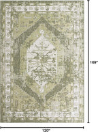 Unique Loom Outdoor Traditional Collection Area Rug - Valeria (10' x 14' 1" Rectangle, Green/ Light Green)