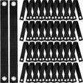48 Pcs 15.74 Inches Tree Straps for Staking with Grommet Heavy Duty Young Tree and Plant Supports Stakes for Guying Staking Newly Planted Sapling Straight and Hurricane Protection(Black)