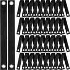48 Pcs 15.74 Inches Tree Straps for Staking with Grommet Heavy Duty Young Tree and Plant Supports Stakes for Guying Staking Newly Planted Sapling Straight and Hurricane Protection(Black)