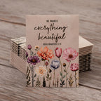 He Makes Everything Beautiful - Pollinator Wildflower Mix Seed Packets - 25 Seed Packs - Perfect Eco-Friendly Gift for Gardeners & Friends - Non GMO Seeds