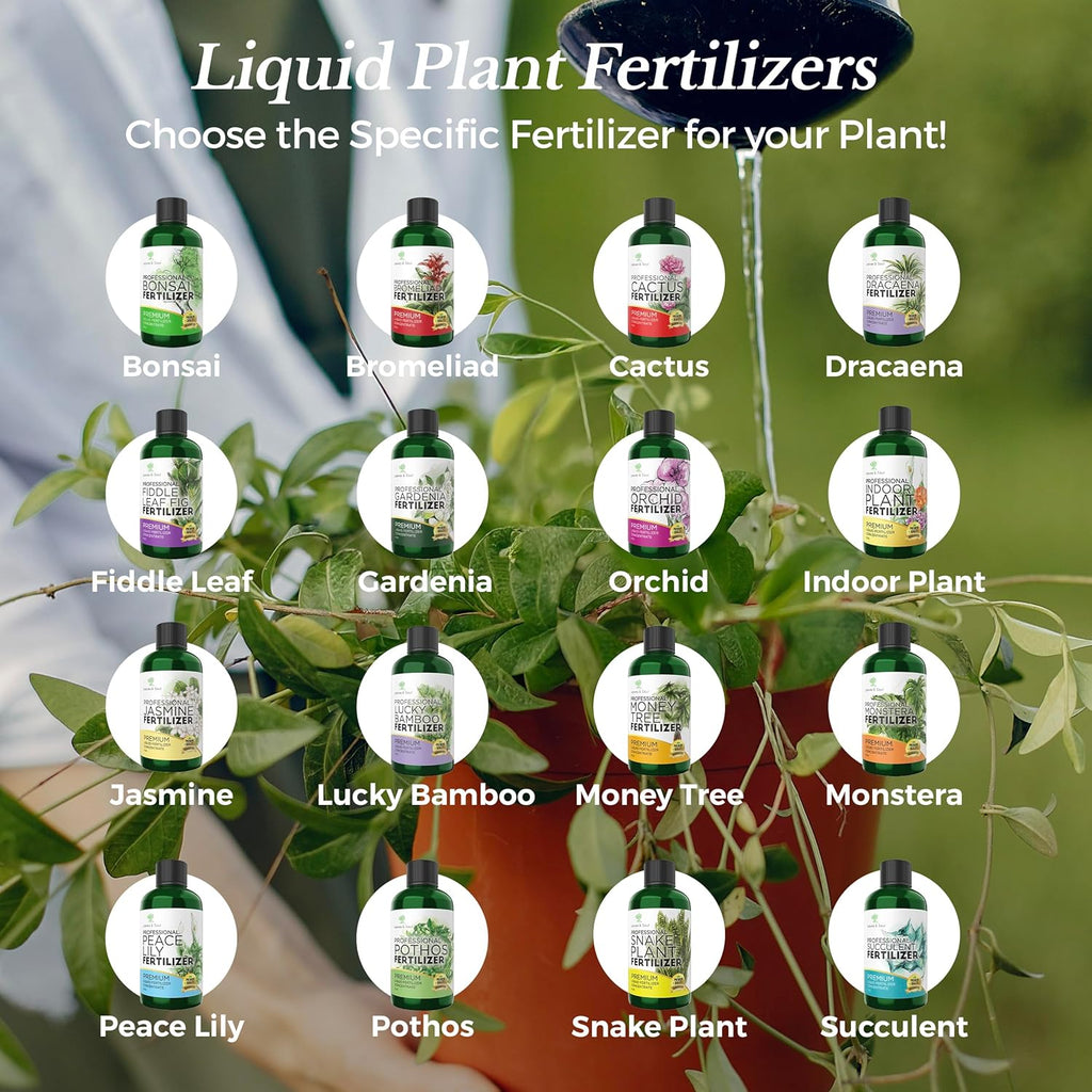 Professional Liquid Philodendron Plant Fertilizer | 3-1-2 Concentrate for House Plants | Multi-Purpose Blend & Gardening Supplies | 8 oz Bottle